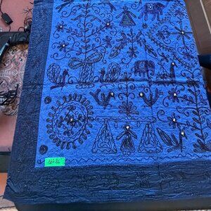 Vintage Indian Embroidered Tapestry